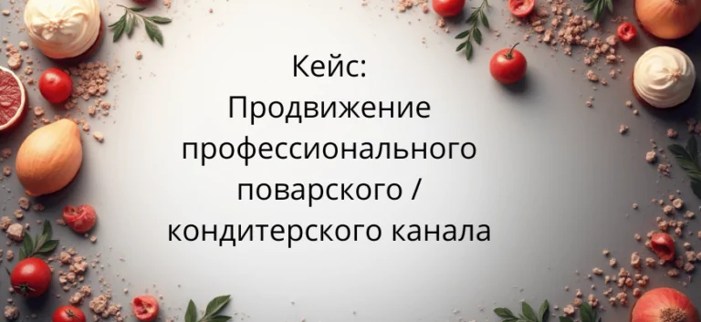TG ads кейс: закупили за 5 мес. + 15 382 повара и кондитера за 0,87 евро в канал повышения квалификации в нише кулинарии
