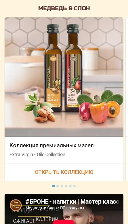Пример таплинка на тарифе BUSINESS: интернет-магазин с каталогом и кнопками заказа