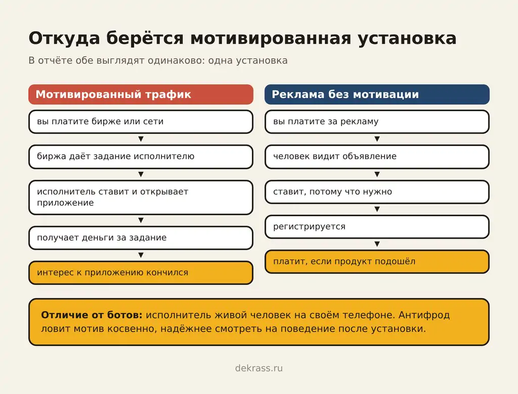 Чем мотивированный трафик отличается от немотивированного: путь установки через биржу заданий и из рекламы