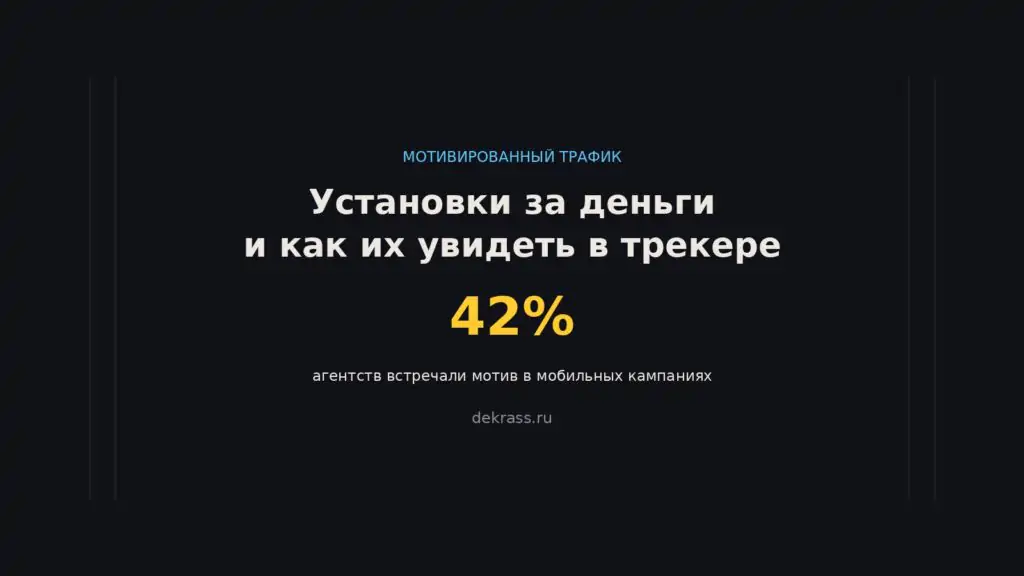 Мотивированный трафик в приложениях: кто ставит приложения за деньги и как увидеть такие установки в трекере