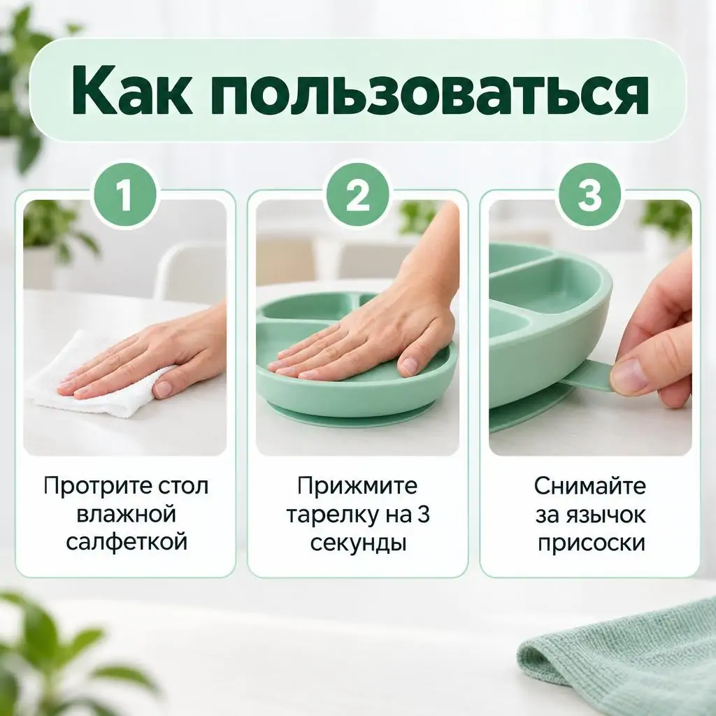 Инфографика как пользоваться товаром: три шага с фото и подписями