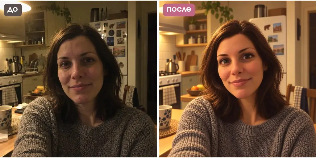 Промт для обработки фото в мультяшном стиле: вместо мультфильма вышел гламурный портрет